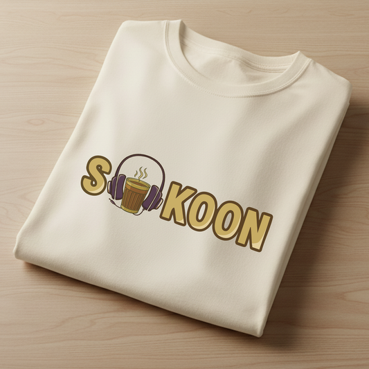 Sukoon – Chai & Music Graphic Oversized T-Shirt Menswear