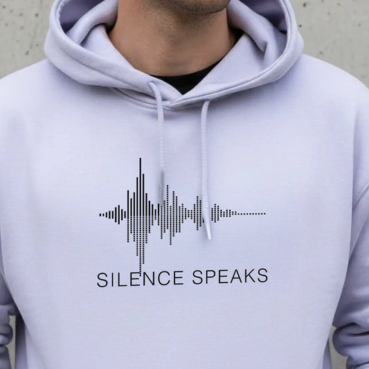 Silence Speaks Hoodie: Lavender