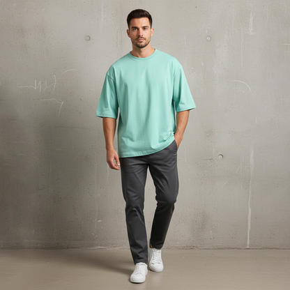 Essential Solid Color Tee: Mint