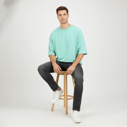 Essential Solid Color Tee: Mint