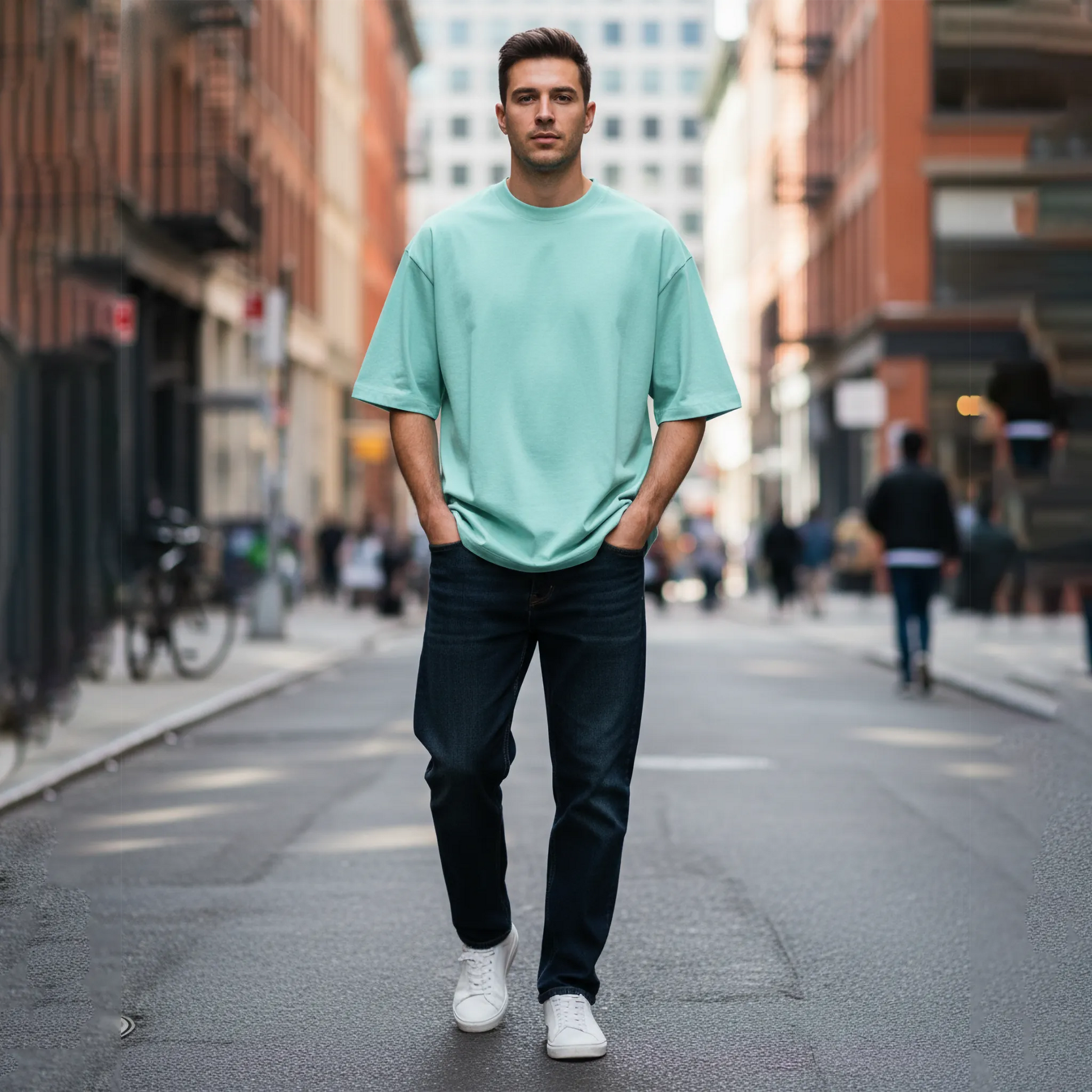 Essential Solid Color Tee: Mint