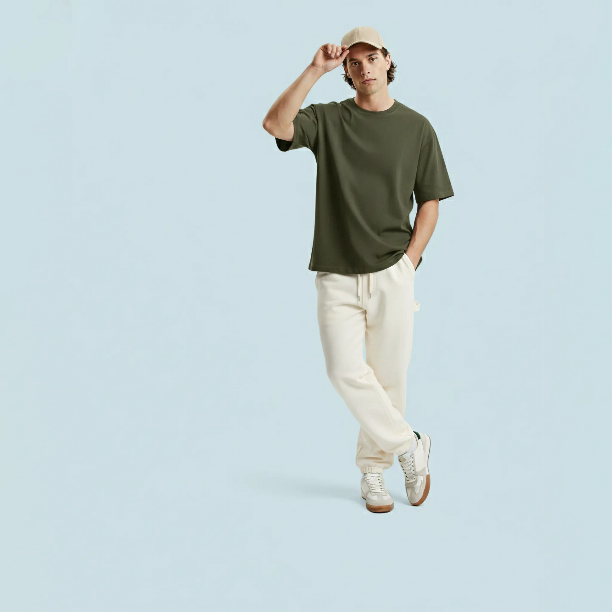 Essential Solid Color Tee: Olive