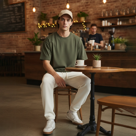 Essential Solid Color Tee: Olive