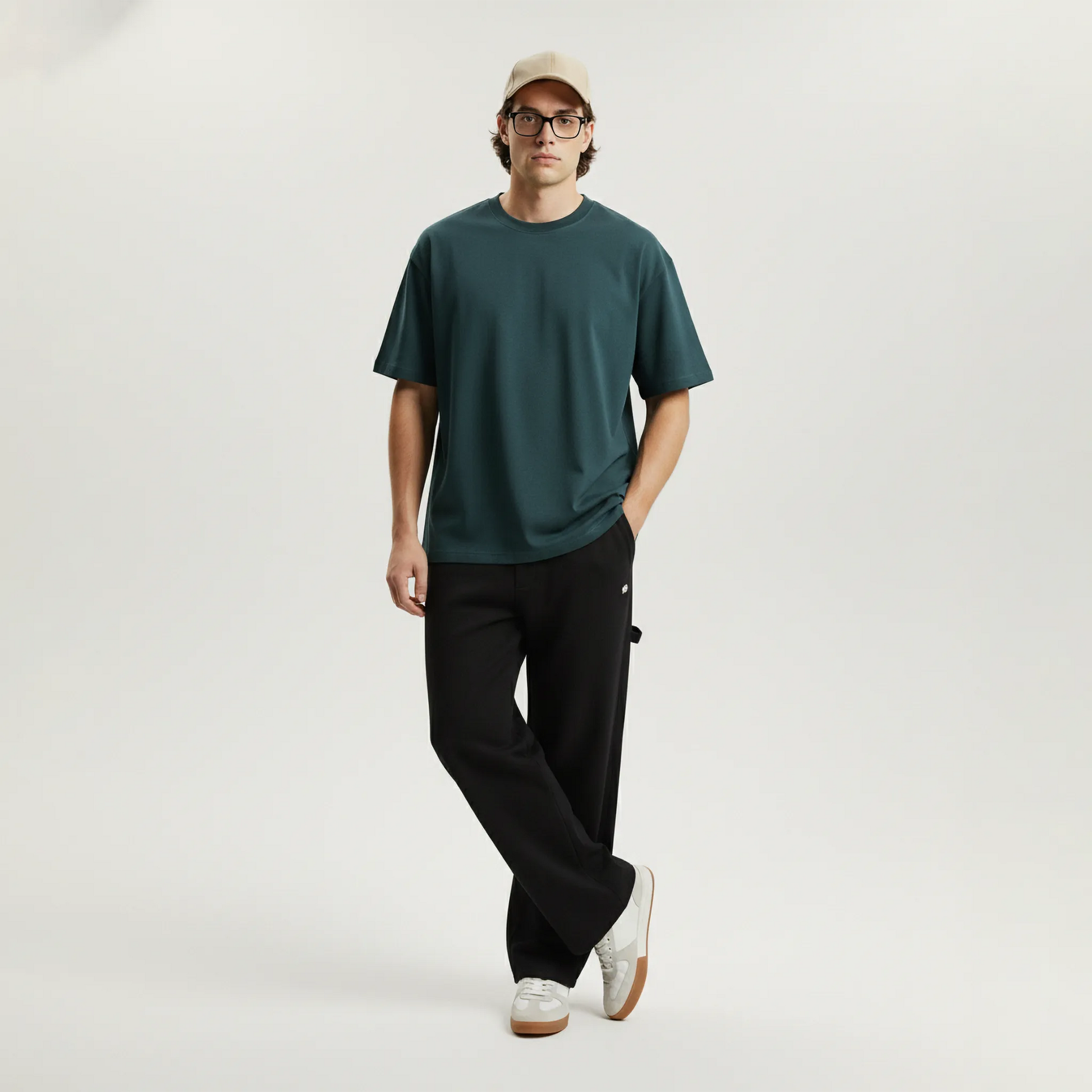Essential Solid Color Tee: Deep Teal