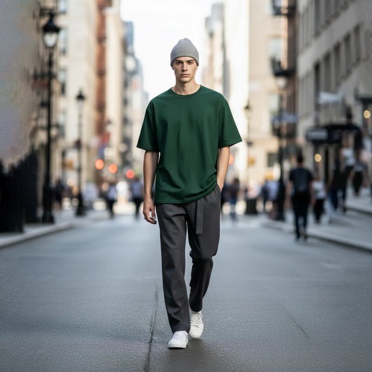 Essential Solid Color Tee: Green