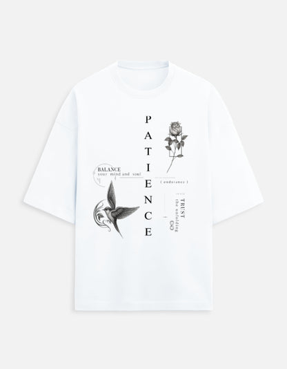 Patience – Minimal Graphic Terry Oversized Tee Menswear