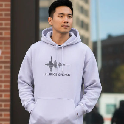 Silence Speaks Hoodie: Lavender