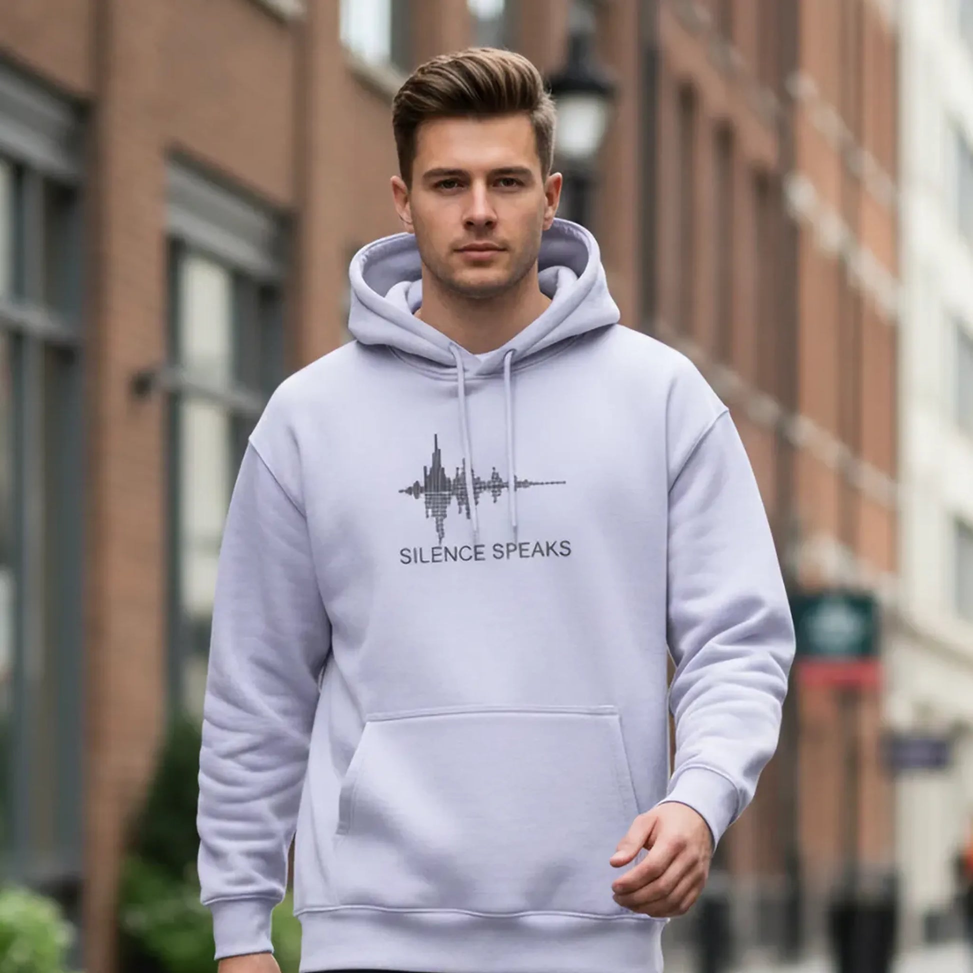 Silence Speaks Hoodie: Lavender