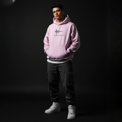 Silence Speaks Hoodie: Pink