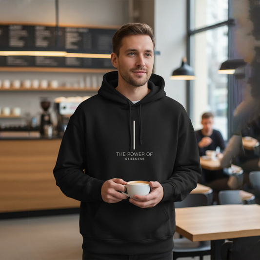 The Power of Stillness Hoodie: Black