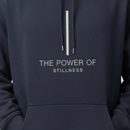 The Power of Stillness Hoodie: Navy Blue