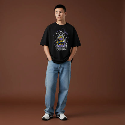 Thanos Supreme – Cute Villain Throne Oversized Graphic T-Shirt Menswear