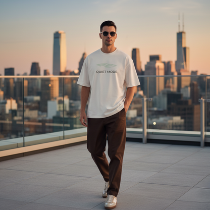 Quiet Mode Oversized T-Shirt – Minimal Luxe Edit Menswear