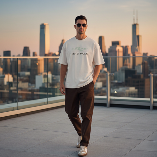Quiet Mode Oversized T-Shirt – Minimal Luxe Edit Menswear
