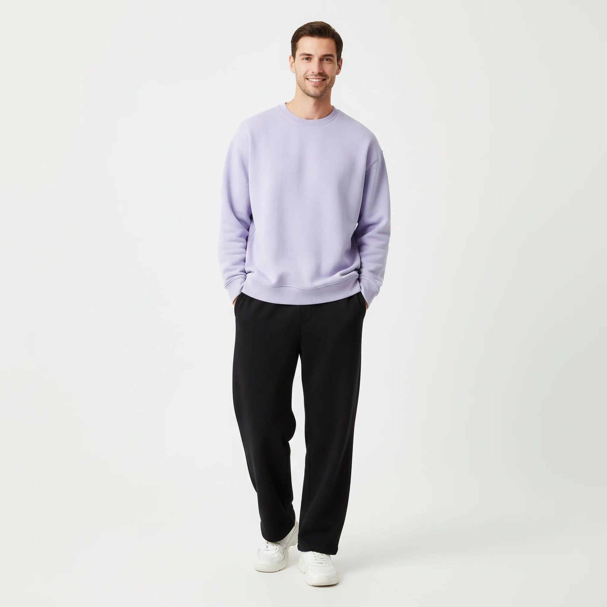 Oversized Core Sweatshirt - Lavender-Mens Oversized Sweatshirt