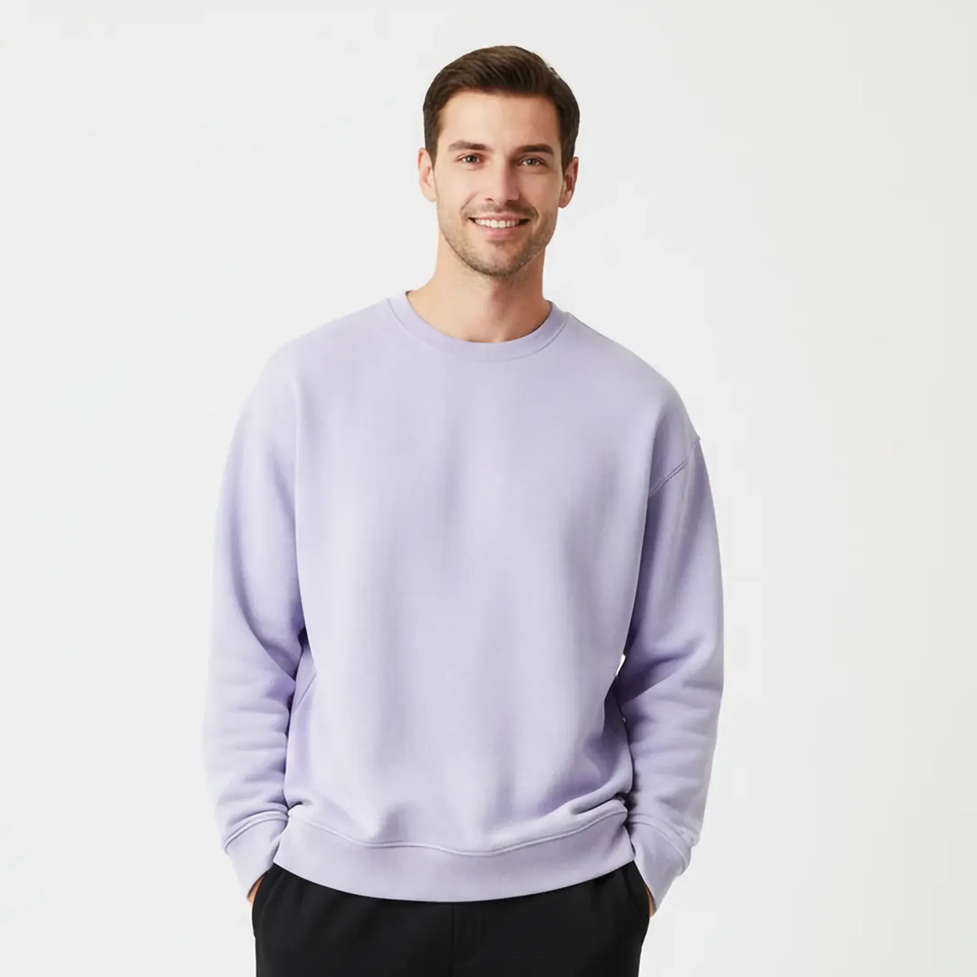 Oversized Core Sweatshirt - Lavender-Mens Oversized Sweatshirt