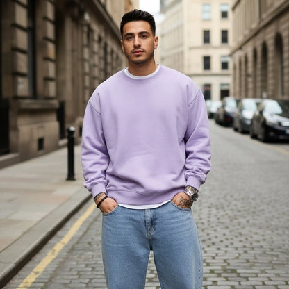 Oversized Core Sweatshirt - Lavender-Mens Oversized Sweatshirt