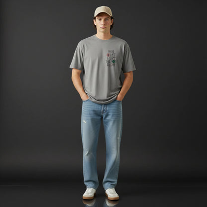 United Heroes – “You Can’t Fight Thanos Alone” Oversized Graphic T-Shirt Menswear
