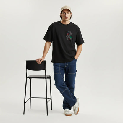 United Heroes – “You Can’t Fight Thanos Alone” Oversized Graphic T-Shirt Menswear