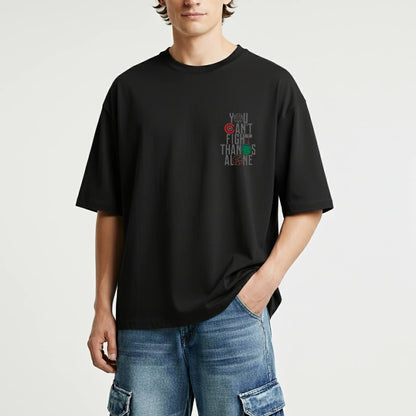 United Heroes – “You Can’t Fight Thanos Alone” Oversized Graphic T-Shirt Menswear