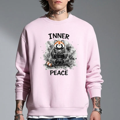 Inner Peace-Pink-Mens Oversized Sweatshirt