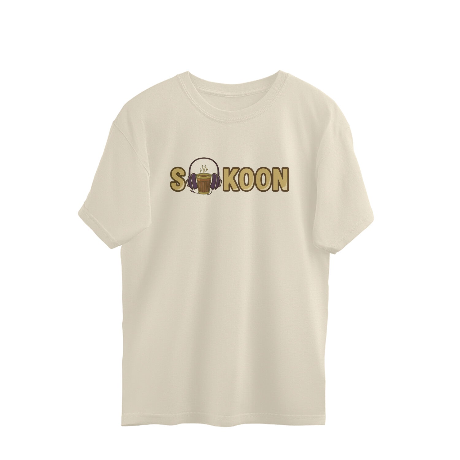 Sukoon – Chai & Music Graphic Oversized T-Shirt Menswear