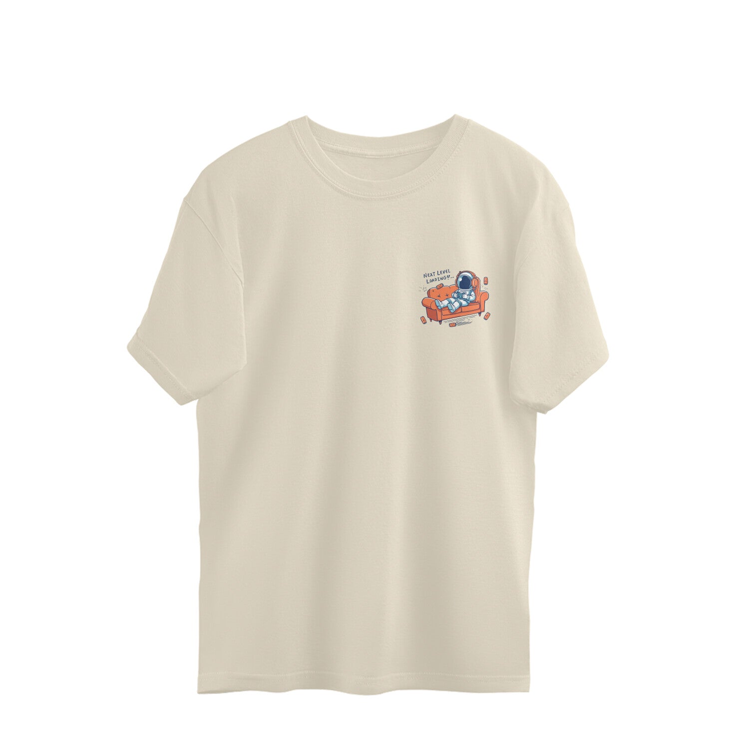 Next Level Loading!! – Gamer Astronaut Oversized Tee Menswear