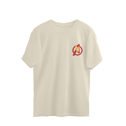 Iron Legacy – Minimal Avengers Mask Oversized T-Shirt Menswear