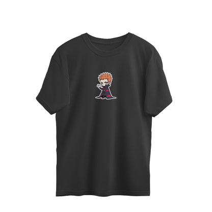 Chibi Reaper – Dark Hooded Anime Villain Oversized T-Shirt Mens Wear