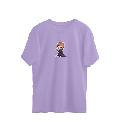 Chibi Reaper – Dark Hooded Anime Villain Oversized T-Shirt Mens Wear