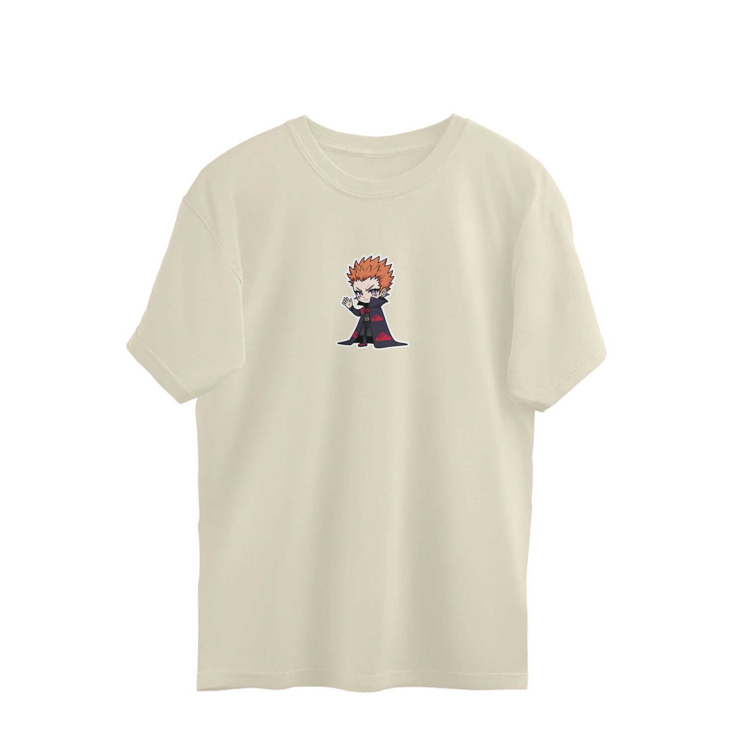 Chibi Reaper – Dark Hooded Anime Villain Oversized T-Shirt Mens Wear