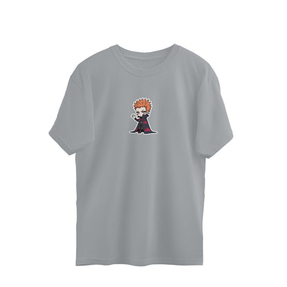 Chibi Reaper – Dark Hooded Anime Villain Oversized T-Shirt Mens Wear