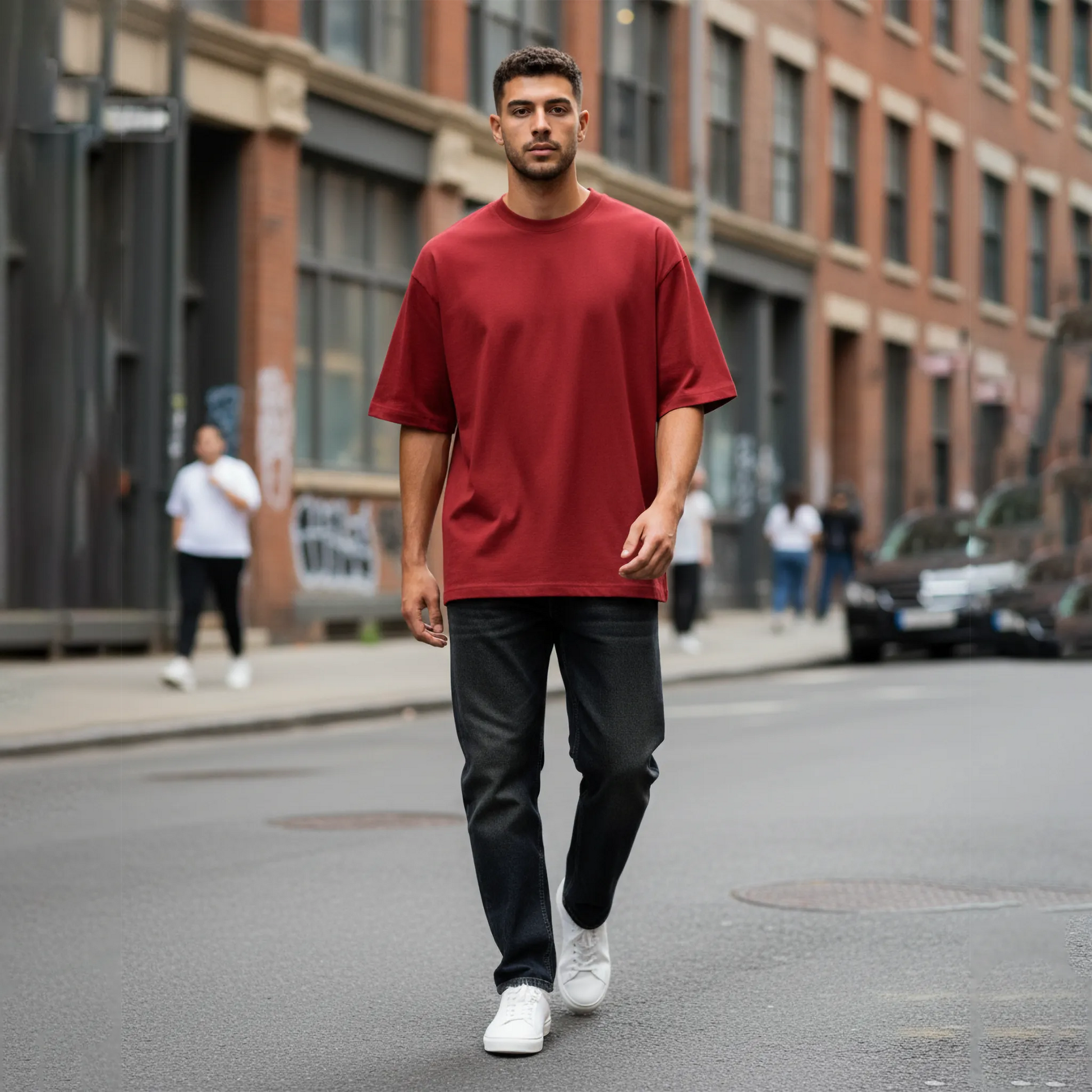 Essential Solid Color Tee: Red